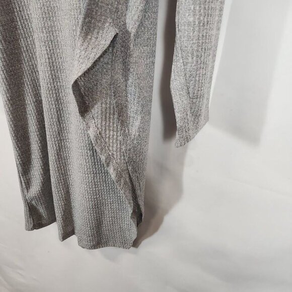Rouge Collection Womens Plus Cowl Neck Asymmetrical Hem Tunic in Gray - Size 4X - Picture 3 of 7